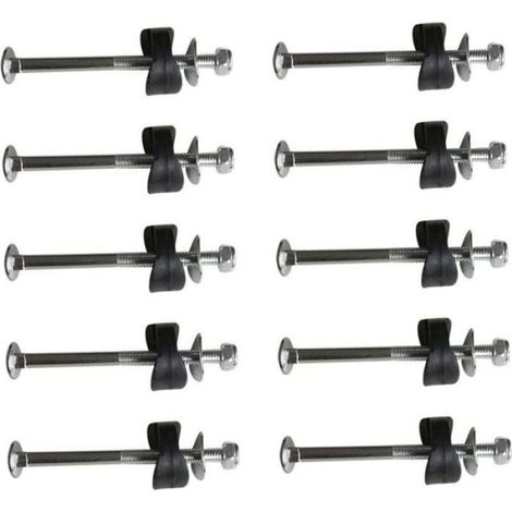 Vis de Trampoline - Acier Galvanisé - Diamètre 6 mm Longueur 77 mm - Pour Montage et Réparation de Trampoline - 10 Pièces (1/4)