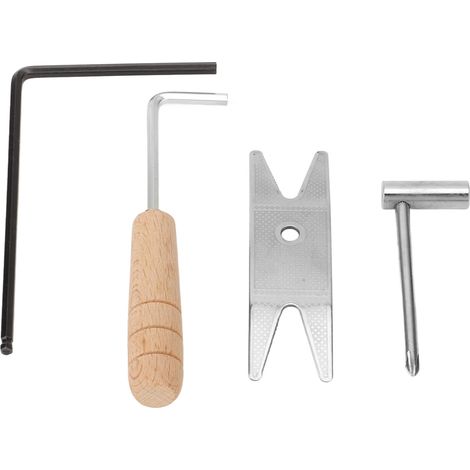 Ensemble de 4 Clés à Chêne pour Guitare - Outils de Réparation Luthier avec Douilles et Boutons Haute Résistance (1/5)