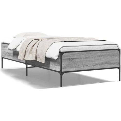 Maison Exclusive - Giroletto Grigio Sonoma 100x200 cm Legno Multistrato e Metallo (1/5)
