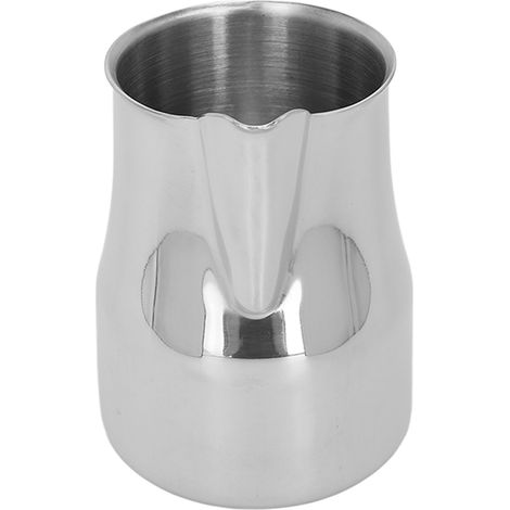 Milchaufschäumer, Kaffeedampfgarer, Edelstahl 304, 350-ml-Milchbecher, Olecranon-Auslauf, silberfarben (1/5)