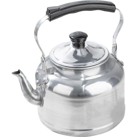 Bouilloire Aluminium 3L - Bec Verseur Précis - Compatible Induction Gaz - Pour Camping Cuisine Bureau (1/5)