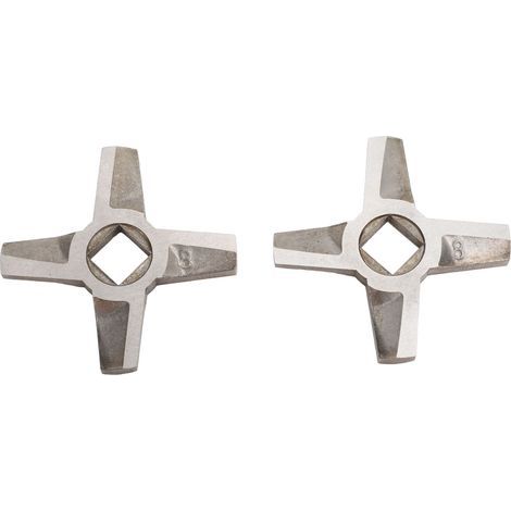 Stainless Steel Meat Grinder Blade – Pack of 2, Universal, 5.5 cm, Compatible with Flat Knife Meat Grinders (1/5)