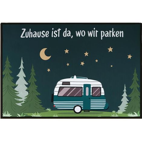 Tapis de Camping 40 x 60 cm, Tapis de Sol pour Camping-Car, Accessoires de Caravane, Gadgets Décoratifs, Polyester (1/5)