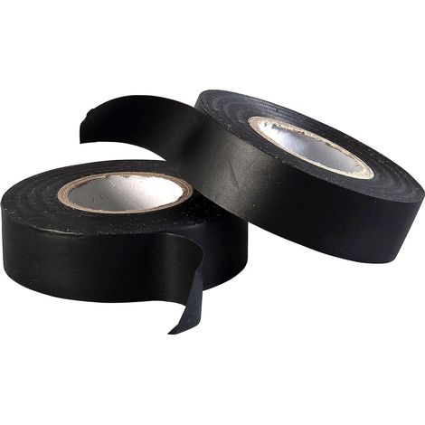 ruban Adhsif Isolant Lectrique Noir - 15 Mm X 20 M - Rsistant, Autocollant - Protger, Regrouper, Rparer Des Cbles - 2 Rouleaux (1/5)