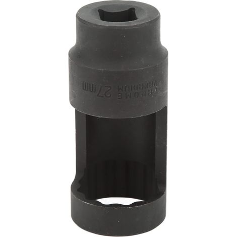 Douille D'injecteur Universelle pour Voitures, Douille D'injecteur 1/2 Entraînement 27 Mm 12 Points en Acier au Chrome Vanadium (1/5)