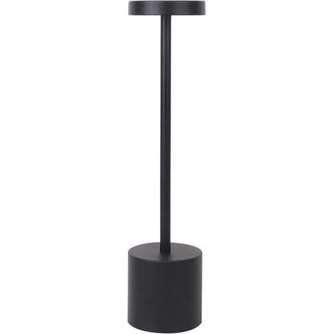 USB rechargeable wireless table lamp, Wireless table lamps for bedside, camping, indoor, outdoor, patio, restaurant, black bedside lamp (1/5)