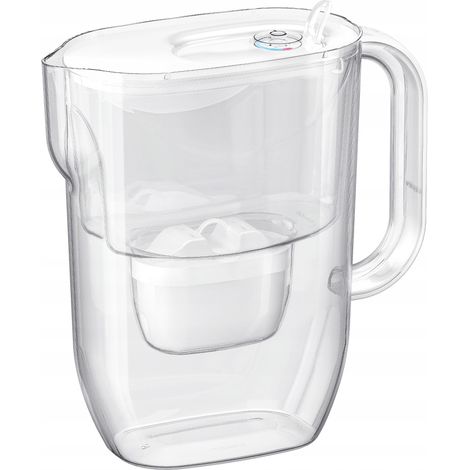 Caraffa filtrante Aquaphor Fresh Maxfor+, in plastica bianca, 3,2 litri. (1/5)