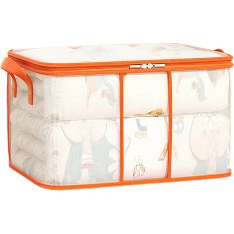 Sacs de déménagement transparents extra larges, sacs de rangement avec poignées renforcées, boîtes de rangement transparentes pour l'organisation de la maison (1/5)