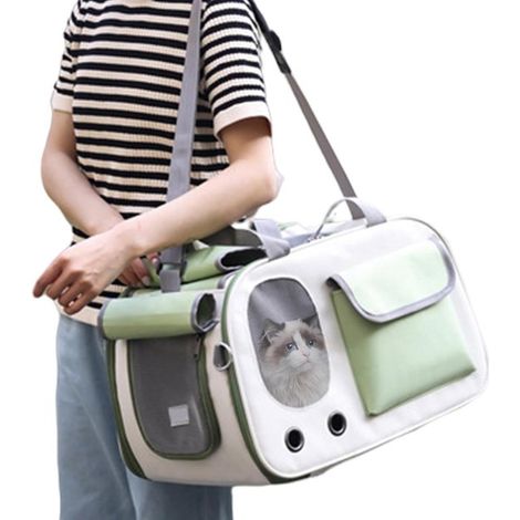 Caisse de transport pliable – 28 x 45 x 26 cm – Pour chien et chat – Paniers de transport (1/5)