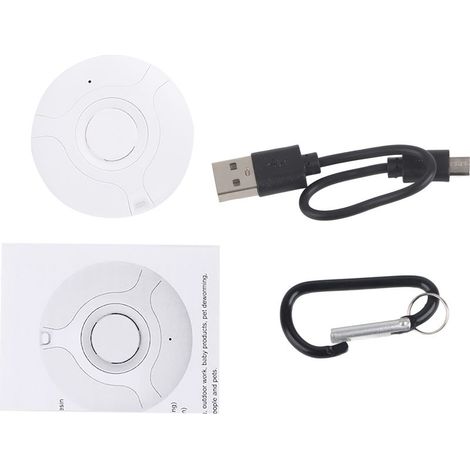 Nouveau répulsif anti-moustiques électronique portable rechargeable USB pour jardin (blanc) (1/5)