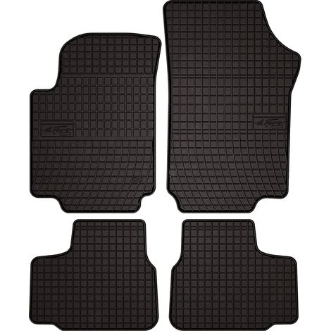 Gummifußmatten für: Skoda Citigo Schrägheck (2011–2019) – schwarz, passgenau