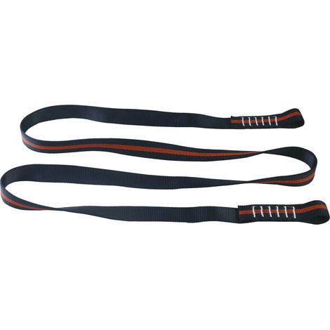 LARGO PUNTO DE ANCLAJE 1,5M Negro/Naranja