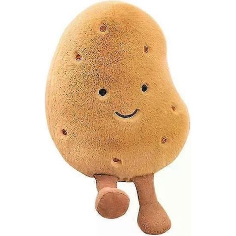 Grosse peluche pomme de terre - Peluche pomme de terre kawaii - Coussin en forme de fruit doux - Cadeau en peluche mignon (1/4)