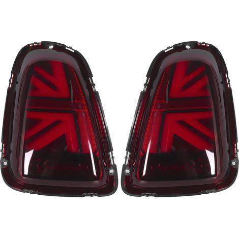 Jeffergarden VLAND pour JCW Union Jack Full LED feux arrière lentille rouge convient pour R56 R57 R58 R59 LCI 2011‑2015 (1/5)