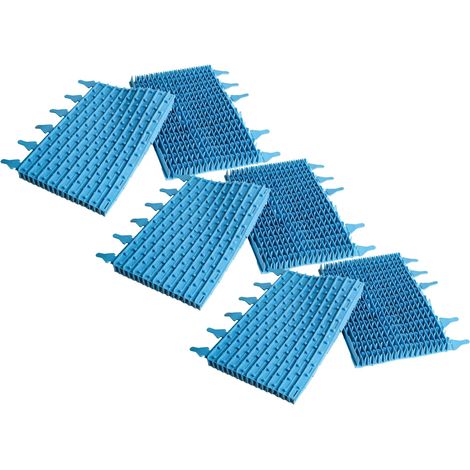 vhbw 6x Spazzola sostituisce Zodiac W1585A per robot aspiratore per piscina - in gomma, 30,5 x 24,4 x 5,8 cm
