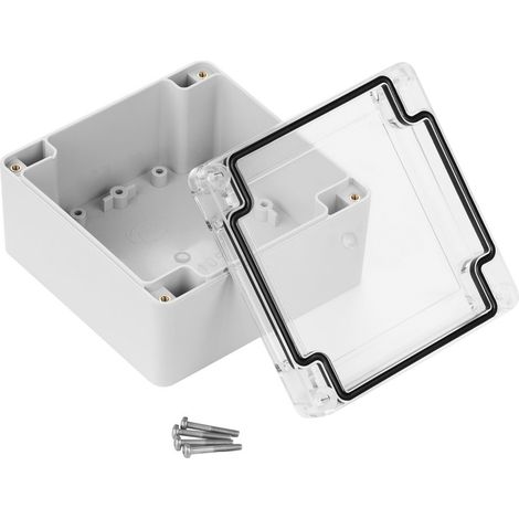 Boîtier RS PRO en ABS, polycarbonate, 105 x 105 x 60.1mm, Gris IP67, Blindé ( Prix pour 1 ) (1/3)
