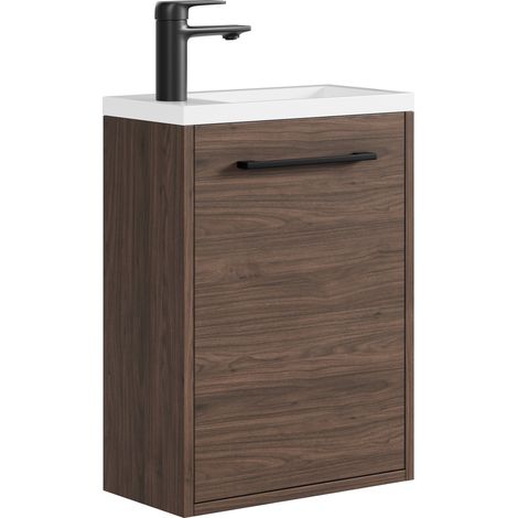 Badplaats Meuble Lave-Mains Florence 40 x 22 cm – Noyer – Meuble