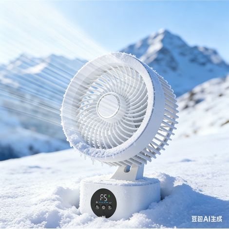 SIENTICE Ventilateur de bureau rotatif à 360° — Circulateur d'air silencieux à 5 vitesses (avec écran LED) — Modèle à branchement USB direct — Idéal pour la maison et le bureau — Mini-ventilateur puis (1/5)