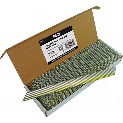 Tacwise – Clous de finition tête D inclinée 15G – Longueur 13/25 mm – Boîte de 4000 – Pour cloueur pneumatique angle FBA50VCB (1/3)