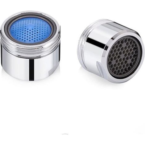 Filtros aireadores para grifos, Ahorro de agua M18, Aireador de grifo, Rociador universal de 18 mm, En grifos de cocina (acero inoxidable) (1/5)