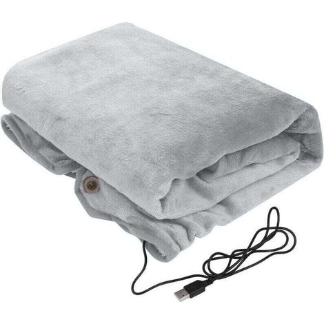 Crezuo USB-Heizdecke aus weichem Flanell – Maschinenwaschbar – Sicherheitsspannung 5V/2A – Komfort das ganze Jahr über