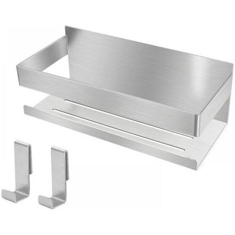 ( 1 PCS) Etagere Douche sans Percage, 1 PCS Rangement Douche en Acier Inoxydable SUS304, Etagere Salle de Bain pour Le Gel Douche et Le Shampooing (1/5)