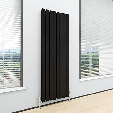 1800 x 544mm Double Designer Flat Panel Central Heating Radiator MATT BLACK (1/5)