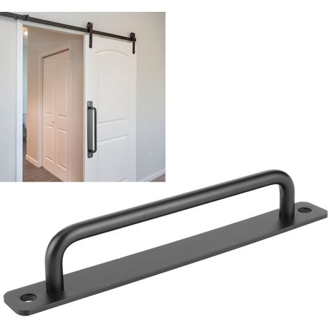 Tirador elegante para puertas correderas de granero, fabricado en aleación de aluminio, con accionamiento suave, para armarios, alacenas, garajes y cobertizos de jardín.