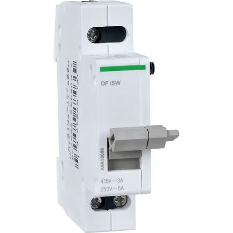 Schneider A9A15096 Hilfskontakt für Schalter ISW Acti9 3A 415VCA - 6A 250VCA (1/2)