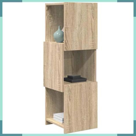 889831 Meuble d'angle Chêne Sonoma 30,5x30x95cm Bois d'ingénierie (1/5)