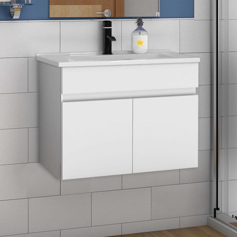 Dünn Keramik Waschbecken mit Unterschrank