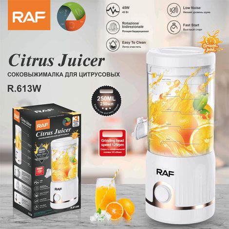 Presse-agrumes électrique (blanc) - Extracteur de jus automatique pour la maison - Petit modèle portable - Presse-fruits (1/5)