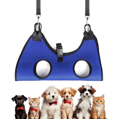 Hunde-Pflegehängematte Krallenpflegegeschirr für Hunde Tragbare Waschliege für verletzte Haustiere und kleine Rassen (1/5)