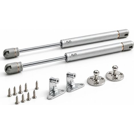 Vérins à Gaz 200N/20kg, 2 Pièces, 265mm, Plastique Fer Cuivre, pour Porte Armoire Cuisine, Amortisseur Hydraulique (1/5)