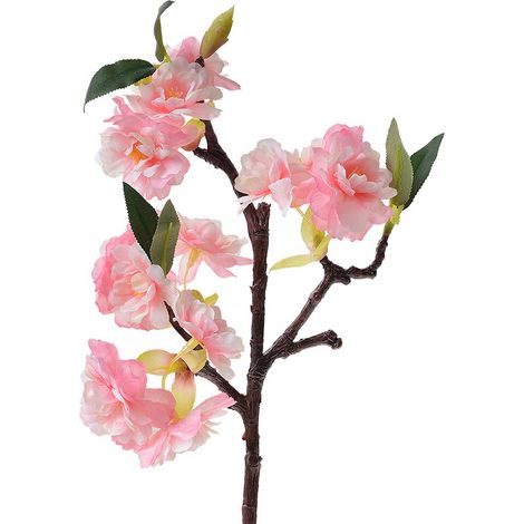 Fleur Artificielle Rose en Plastique 38 cm - Plante Artificielle Réaliste pour Vase - PANGIVO