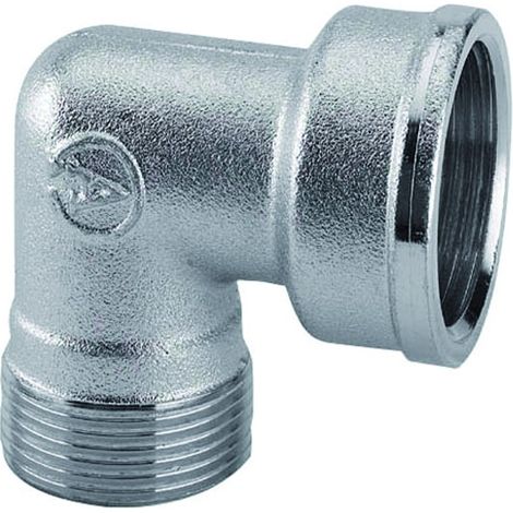 RACCORDO CURVO FEMMINA IN OTTONE CROMATO 1/2" M 24X19   ARTECLIMA S.R.L.