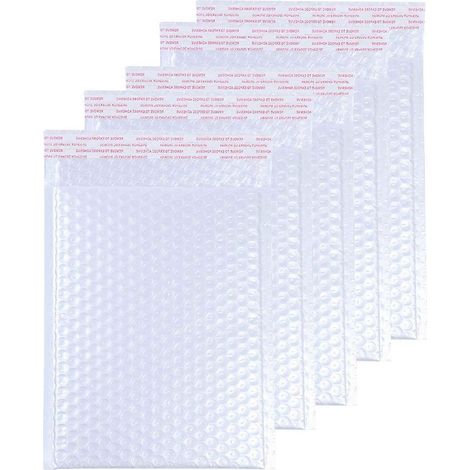 50 sachets à bulles pratiques, sacs de rangement à bulles antichoc, emballages pour livraison express, pochettes à bulles pour l'expédition (blanc, 20 x 15 cm)-20X15CM-White (1/3)
