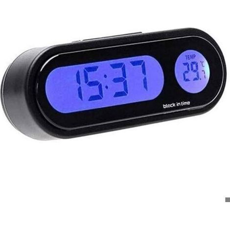 LaBlanc - Autouhr mit Thermometer, Autouhr mit Temperaturanzeige für das Armaturenbrett (1/5)