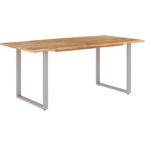 Table de salle à manger 180x90x76 Bois d'acacia massif (1/5)