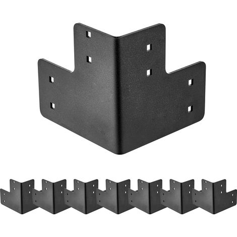 VEVOR Kit Staffe Angolari per Banco da Lavoro, 165 x 165 x 165 mm, Capacita 1000 kg, Staffa Angolari in Acciaio Robusto per Impieghi Gravosi con Viti, per Piattaforma da Tavolo da Officina, 8 Pezzi