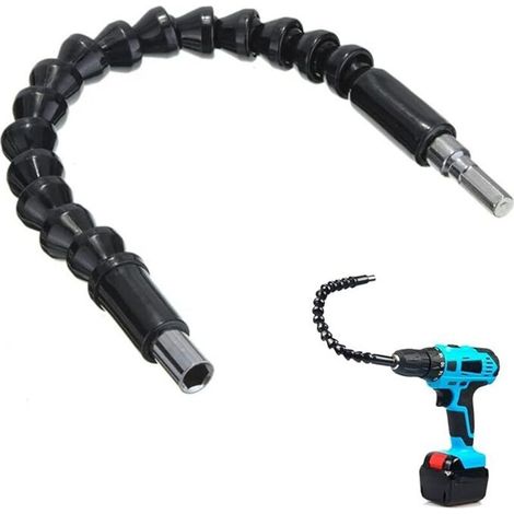 Lntyq Perceuse D'extension Flexible,Extension de Foret Flexible,Tige Souple Hexagonale,Rallonge de Tournevis Flexible,Arbre Flexible Visseuse,300mm Tige de Rallonge Flexible,Pour Perceuse Tournevis (1/5)