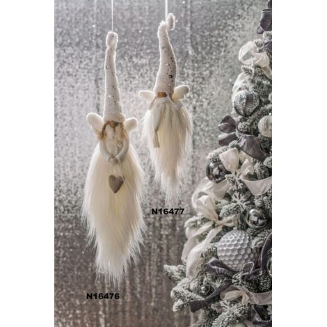 ARPIMEX Bambino Natale Appendino per Albero di Natale H 60 Cm Bianco