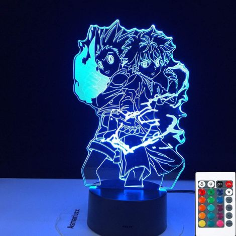 3D Illusion Lamp Led Night Light Night Gon And Killua Figure Anime Hunter X Hunter For Kid Bedroom Decor Child Gift Hxh Bedside Kids Room Decoration (1/5)