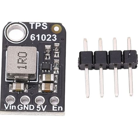 Módulo elevador de 5V 1A para regulador de voltaje con chip TPS61023, convertidor de potencia con conector de pines. (1/5)