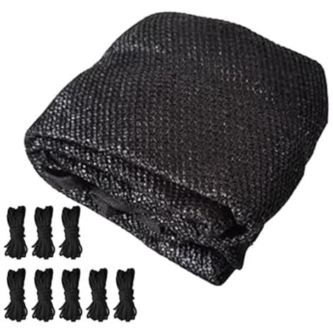 Couverture Protectrice de Trampoline Accessoire pour Équipement Loisirs Plein Air,Voile d'Occultation - Jardin, Parc, Aire Jeux, Arrière-Cour, Pelouse, Patio, Plage 10 pieds 8 poteaux (1/5)