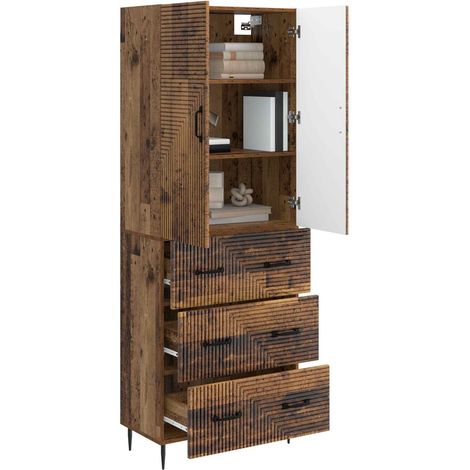 Set di armadi 2 pz Legno antico 66 x 34,5 x 90 cm DAS367479 (1/5)
