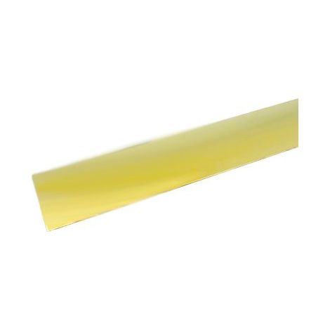 PIAGGIA ADESIVA PAVIMENTO PARI LIVELLO OTTONE - LUCIDO MM 35 L.CM   93 MM 0/4- 2 pezzi