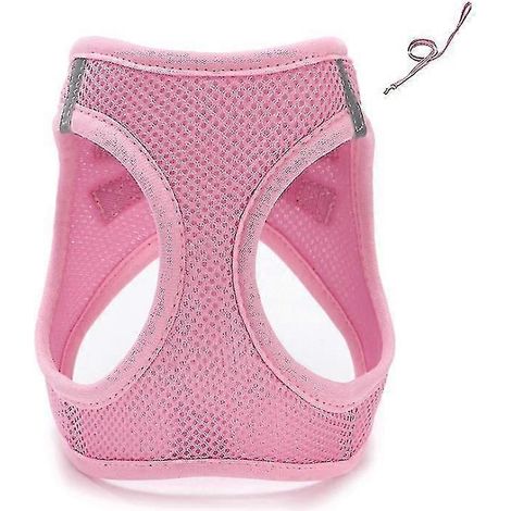 Laisse respirante rose XXS 19-23 cm pour chiens de petite, moyenne et grande taille (az5827) (1/5)
