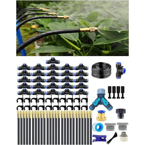 Système d'Irrigation Goutte-à-Goutte, Arrosage Automatique de Jardin, Arroseur 360° Réglable,Buse de Brumisation Haute Performance pour Plantes en Pot, Jardin et Balcon (1/5)