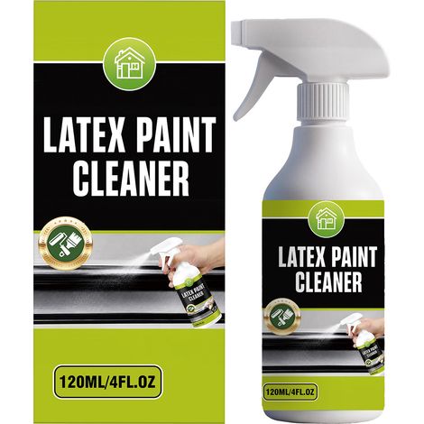 Nettoyant pour peinture latex, idéal pour la rénovation de maisons neuves. Élimine la cire de carrelage, la peinture, le mastic en poudre et les taches. 120 ml. (1/5)